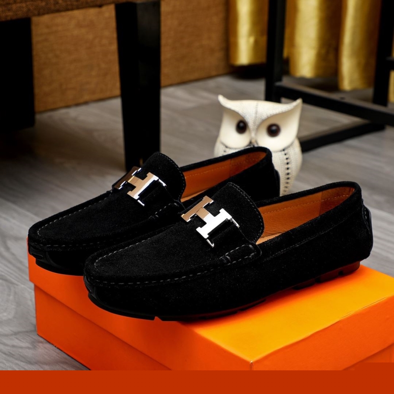 H**mes leather shoes